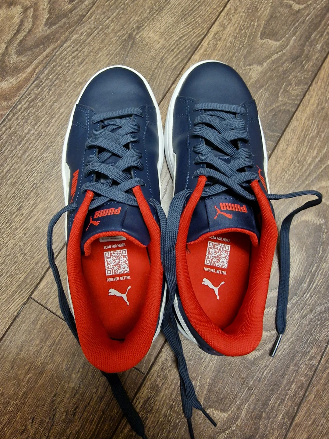 Puma Smash V2 Sneakers - Blue/Red/White - photo 2