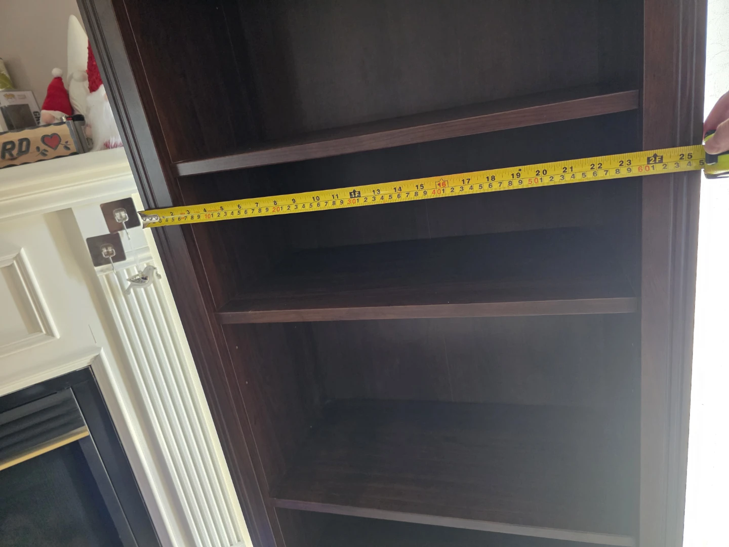 Dark Wood Tall Bookcase - photo 5