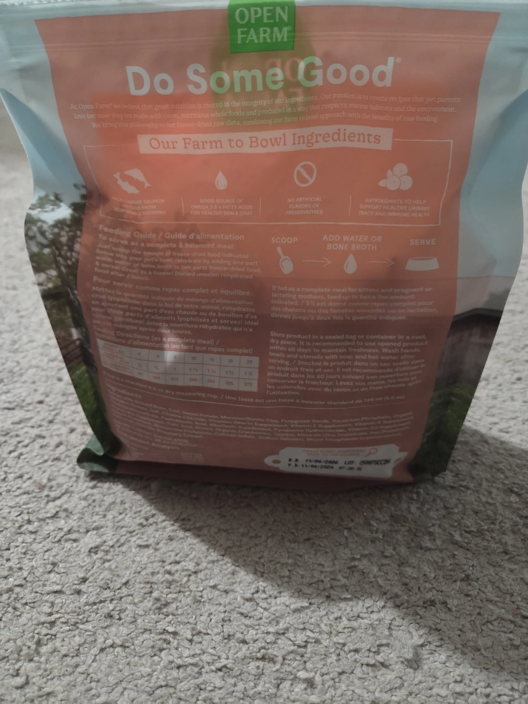Open Farm Wild-Caught Salmon & Cod Freeze-Dried Raw Cat Food - photo 2