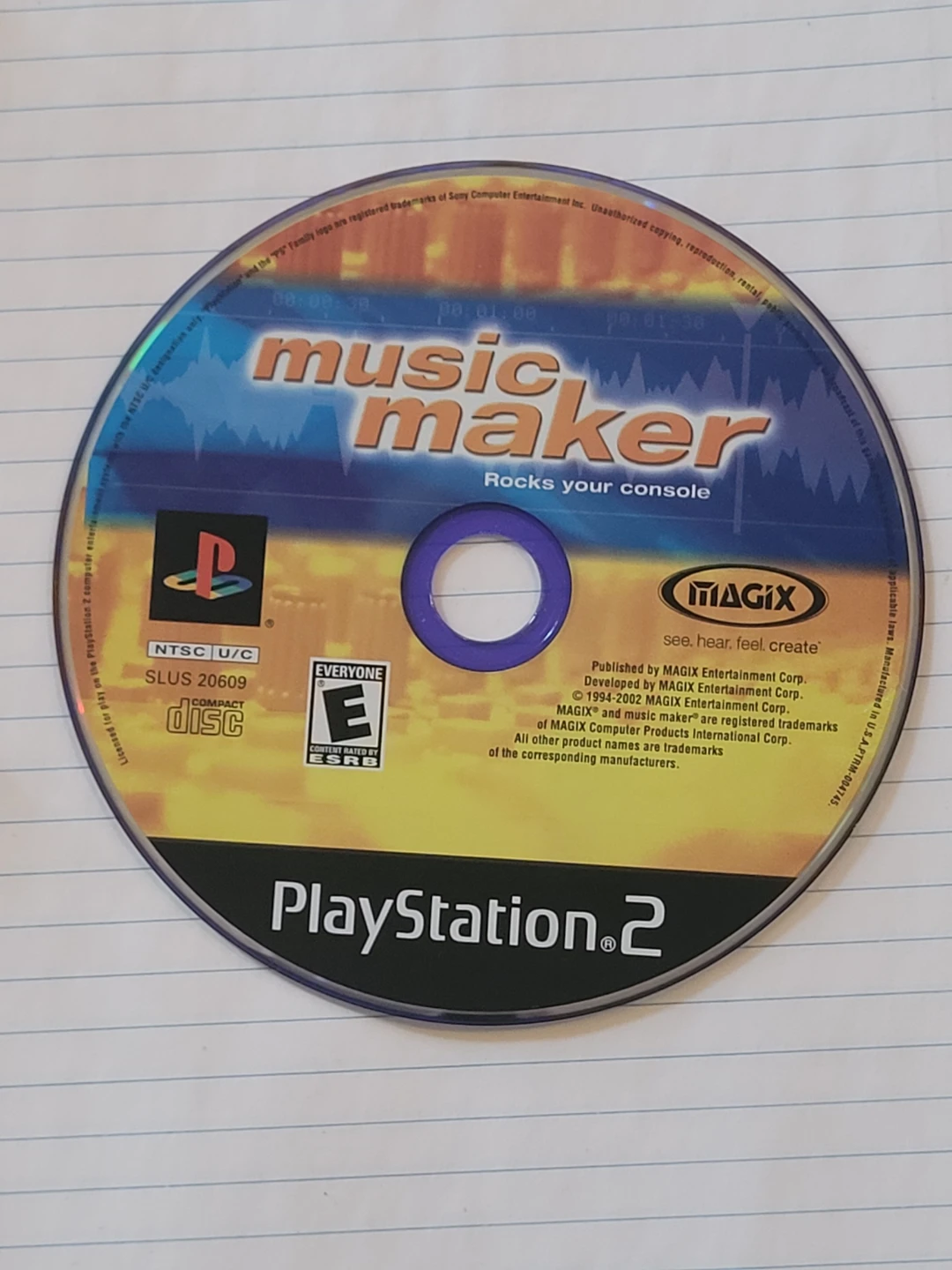 PlayStation 2 Music Maker Video Game