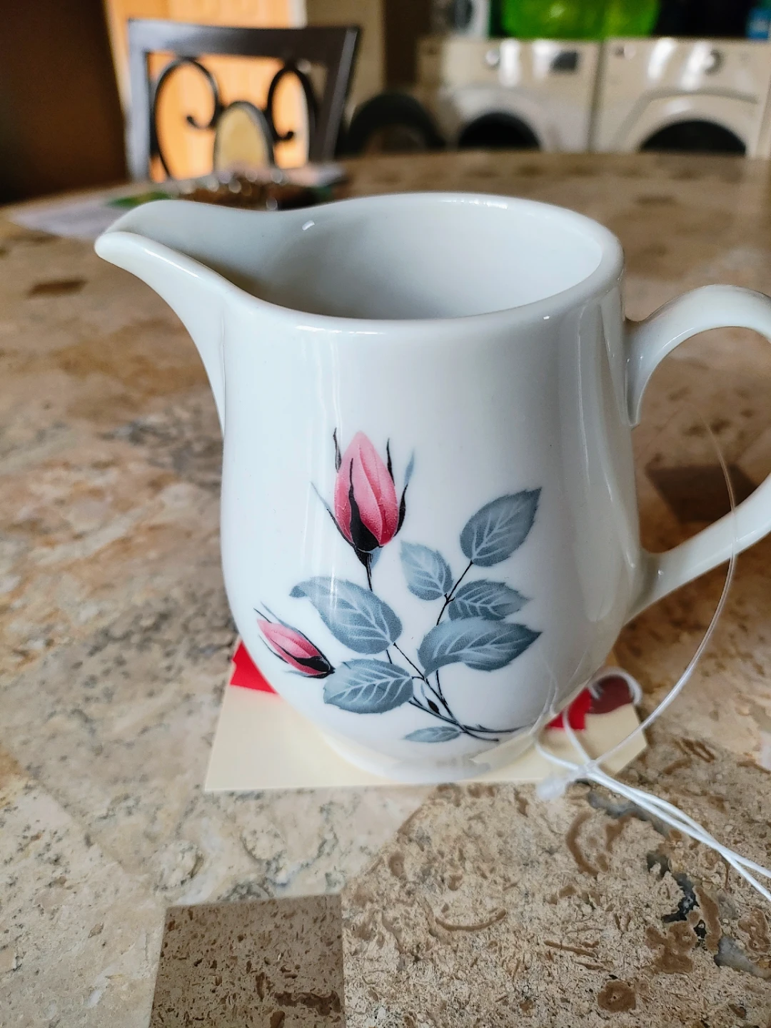Lenore Classic Rose Fine China Creamer and Sugar Bowl Set - photo 3