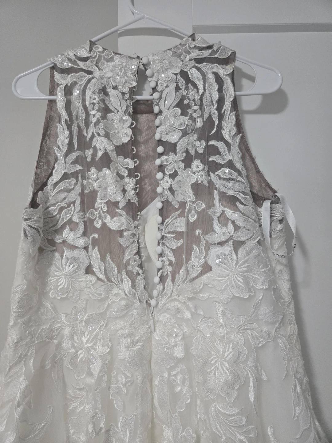 White Lace Wedding Dress by Oleg Cassini - photo 3