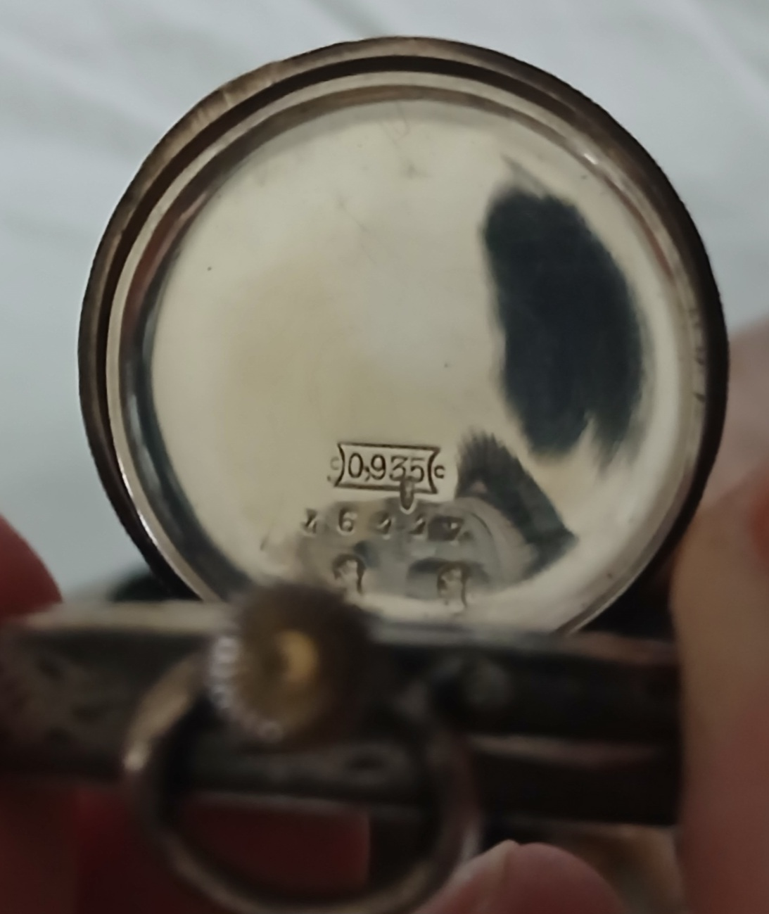 Ornate Silver Pocket Watch with Roman Numerals - photo 4