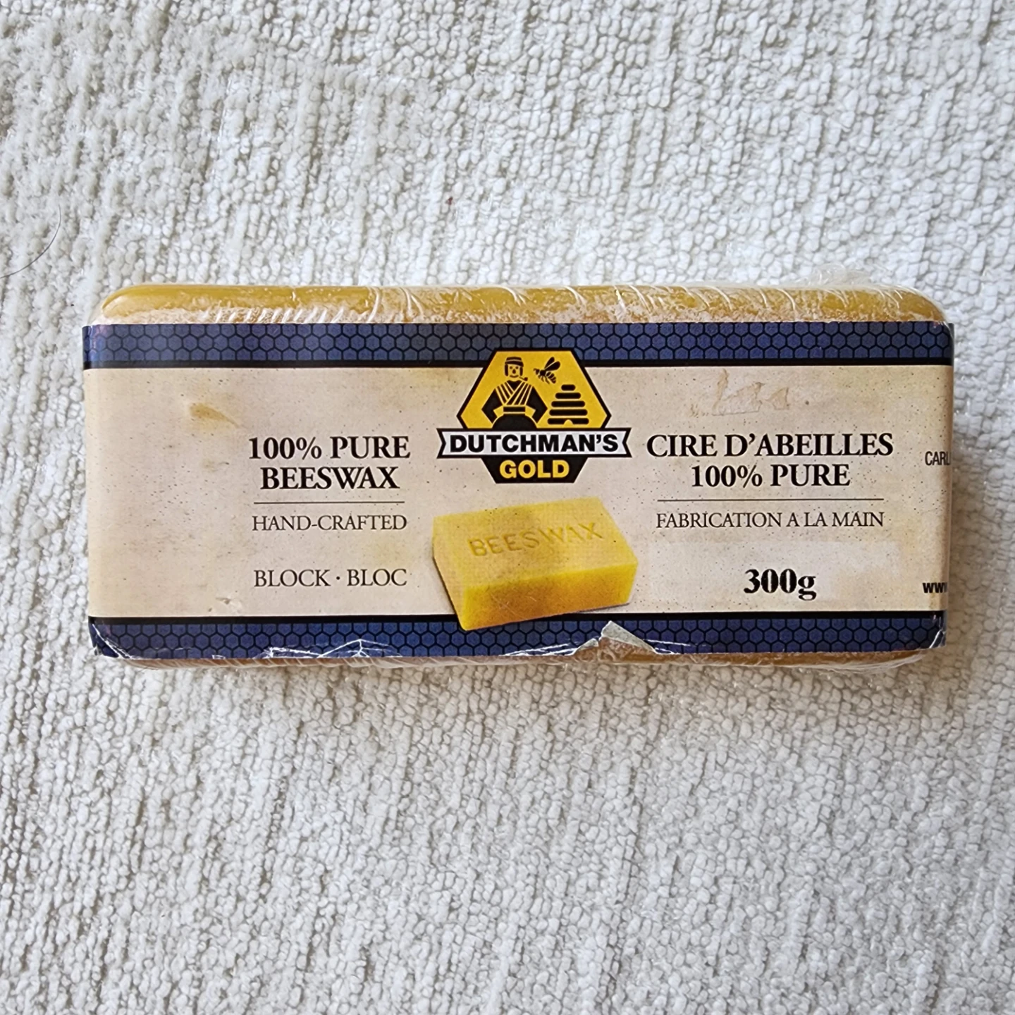 🌱 Dutchman's Gold 100% Pure Beeswax Block - 300g - photo 2