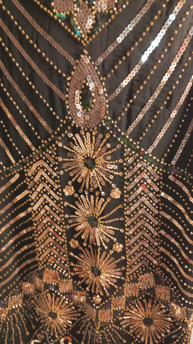 MTITE Black Sequin Flapper Dress with Fringe - photo 4
