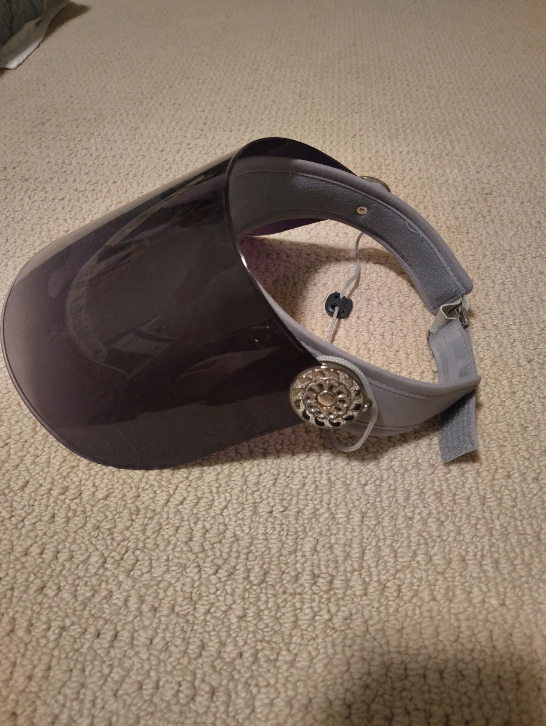 Smoked Plastic Visor Sun Hat - photo 3