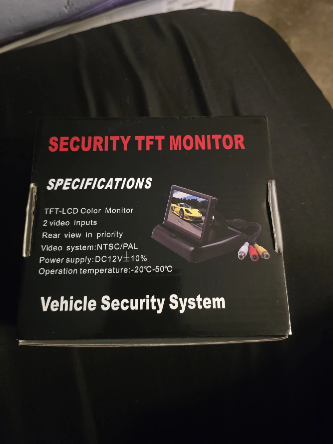 Vehicle Security System TFT Monitor