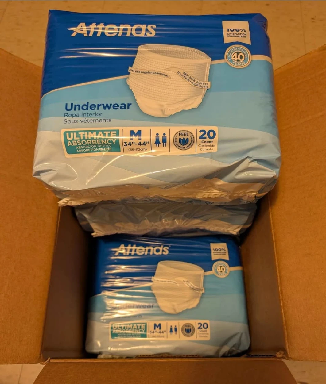 Attends Underwear - 2 sizes- unisex