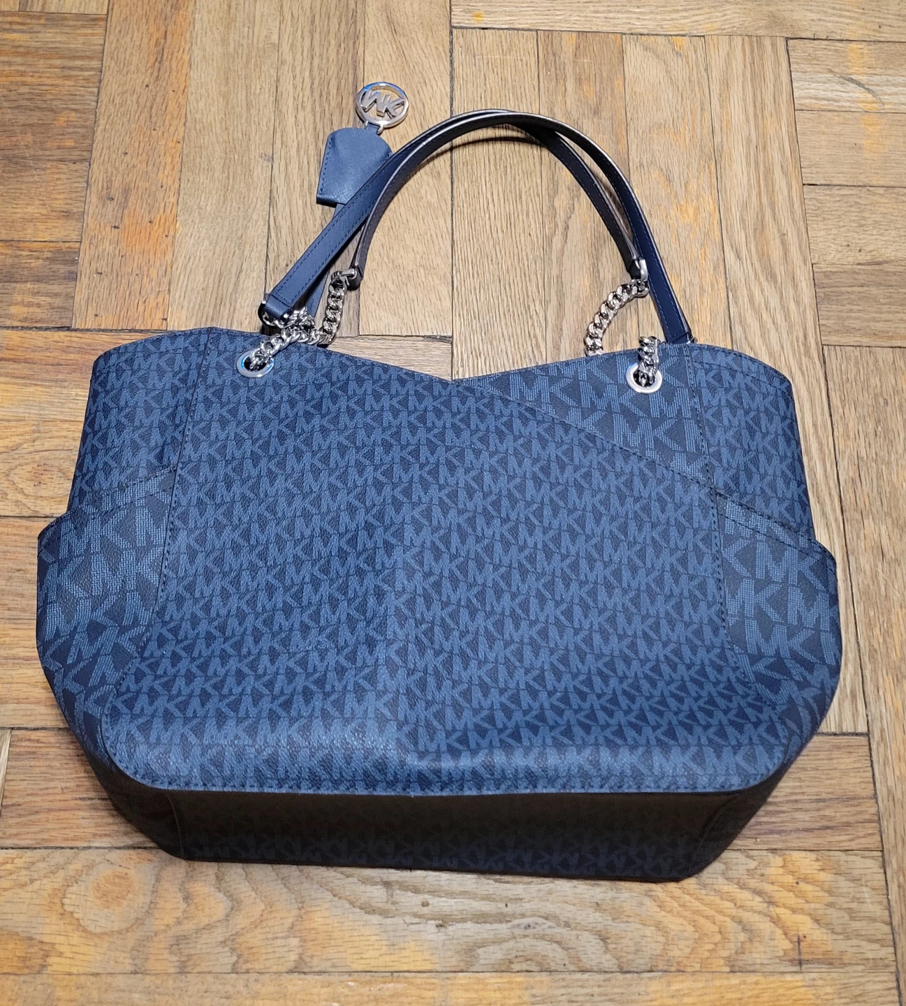 Michael Kors Tote Bag - Navy MK Logo - photo 2