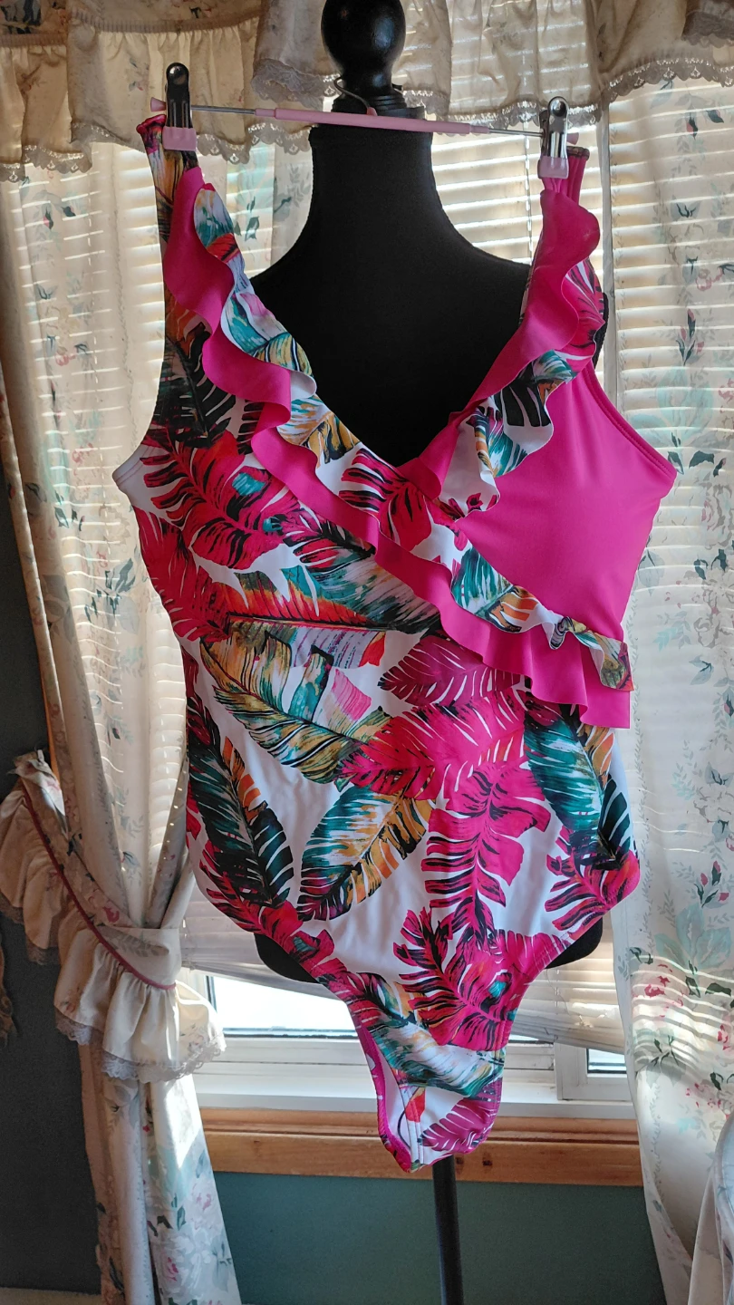 Ecupper Floral Swimsuit