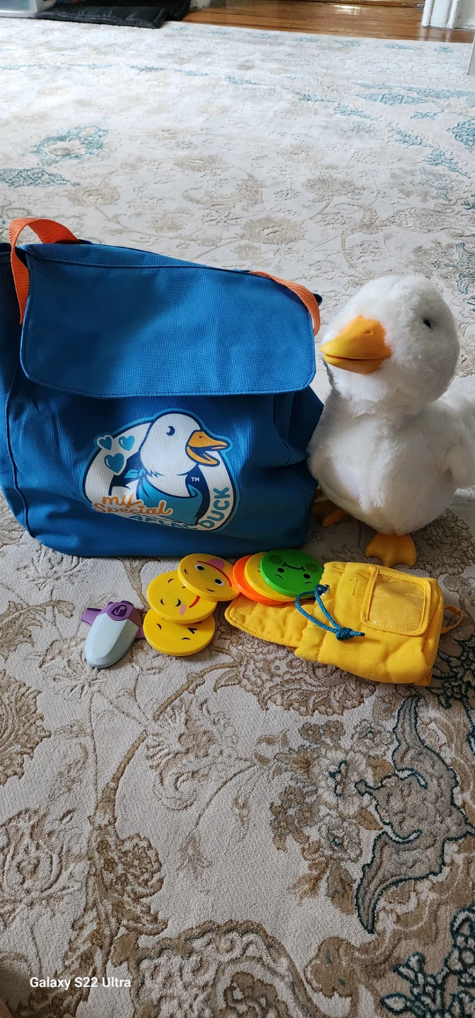 My Special Aflac Duck plush toy with accessories