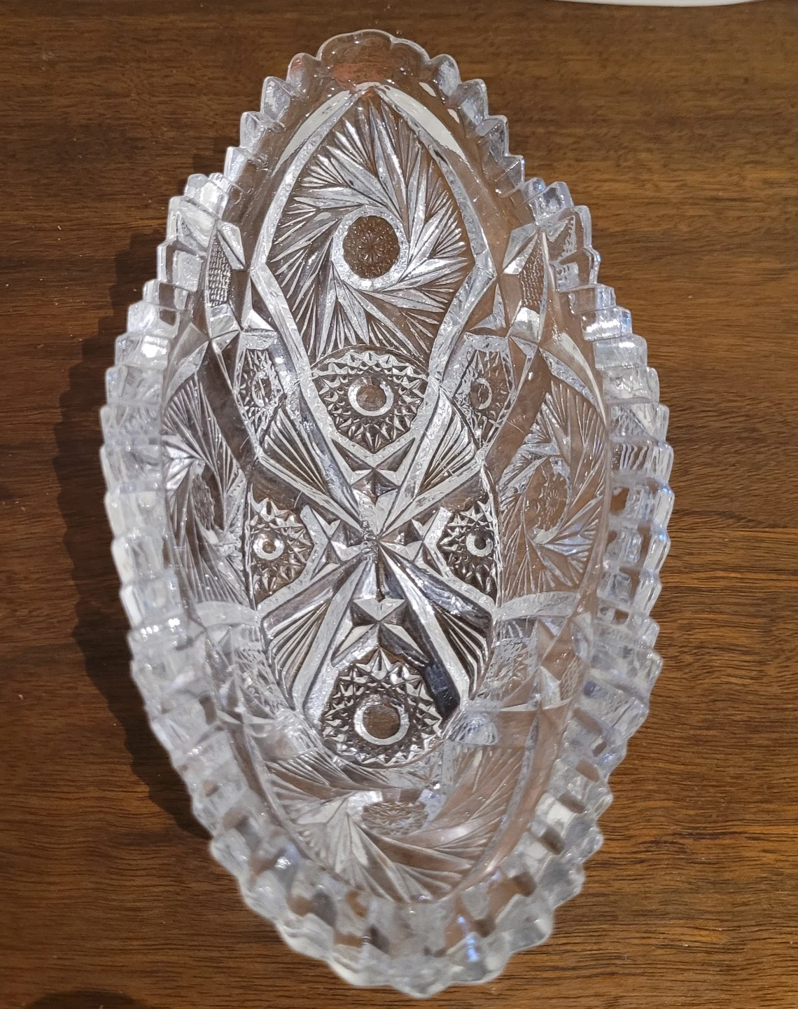 Cut Crystal Glass Bowl - photo 2