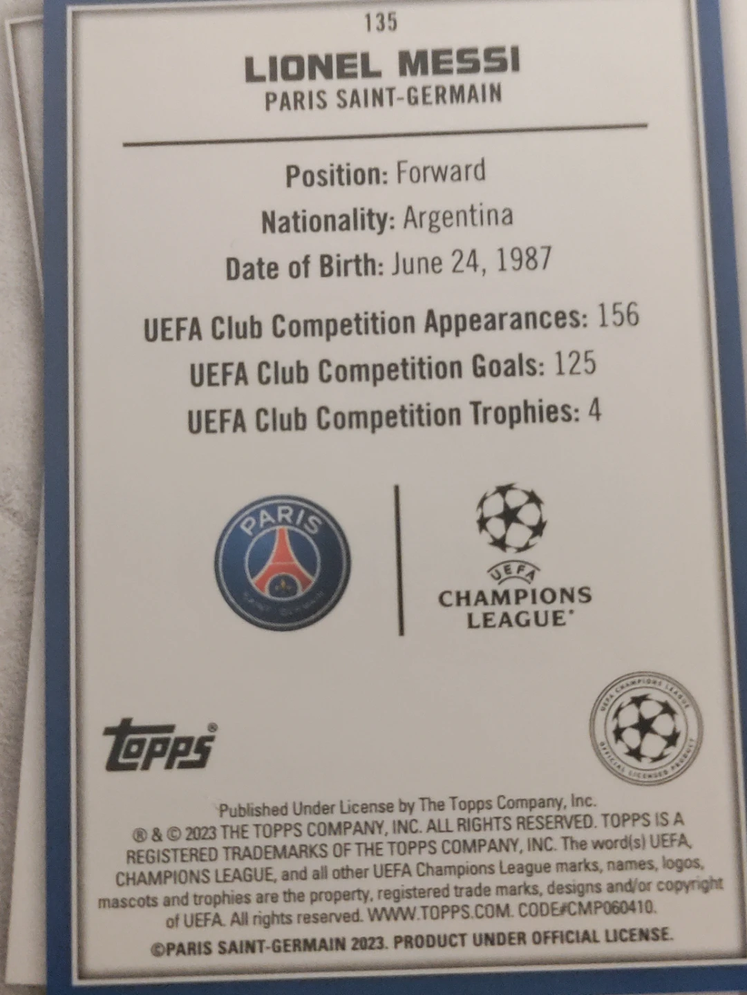 Lionel Messi Paris Saint-Germain - photo 2