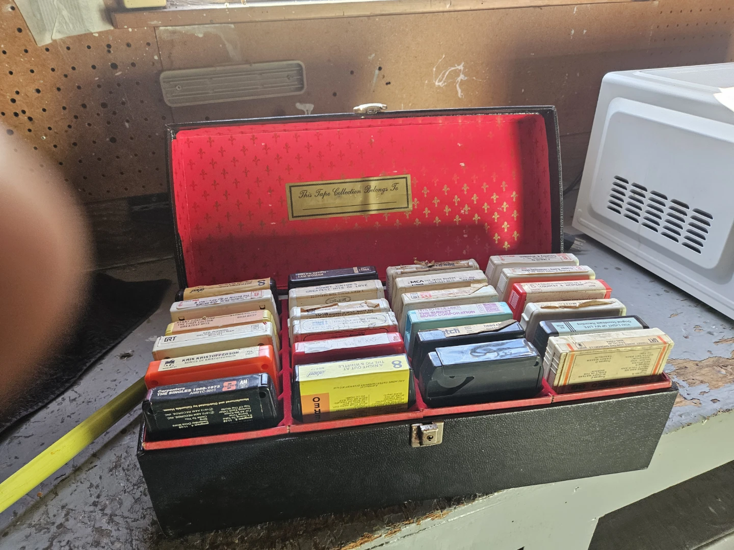 Vintage 8-Track Tape Collection Case with Tapes - photo 4