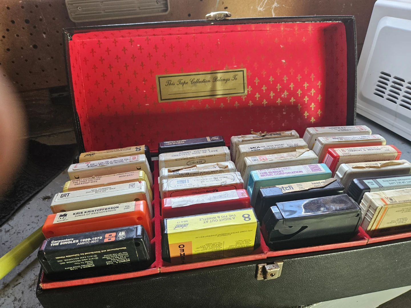 Vintage 8-Track Tape Collection Case with Tapes - photo 5