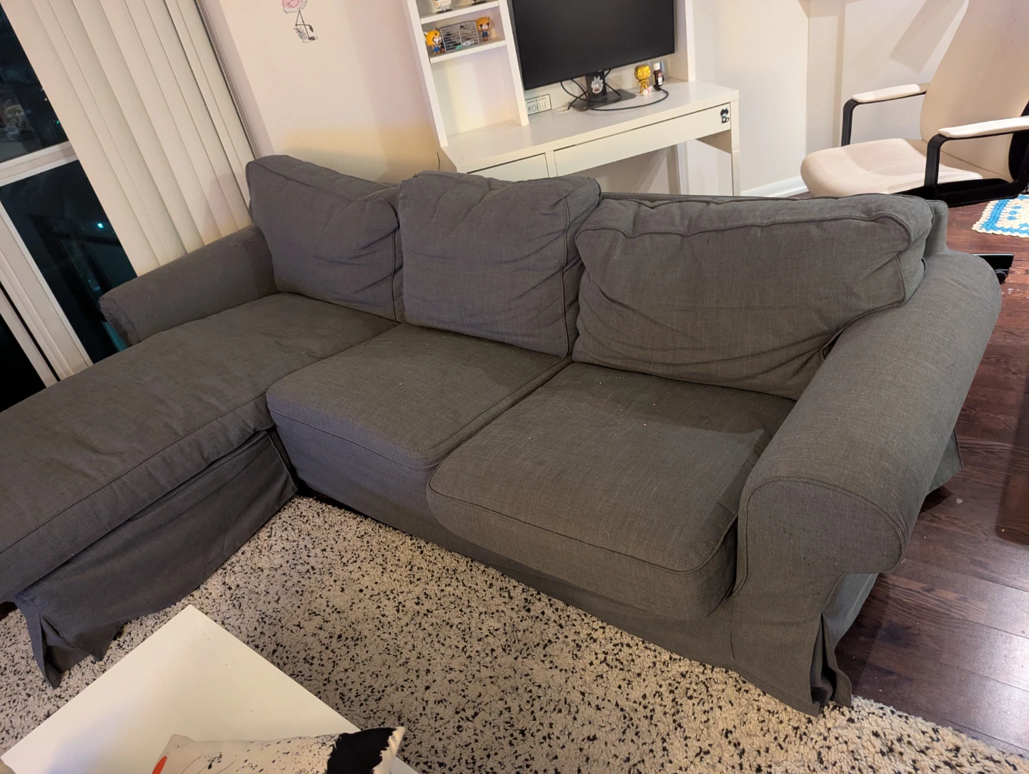 IKEA EKTORP sofa, dark grey– Needs repair - photo 3