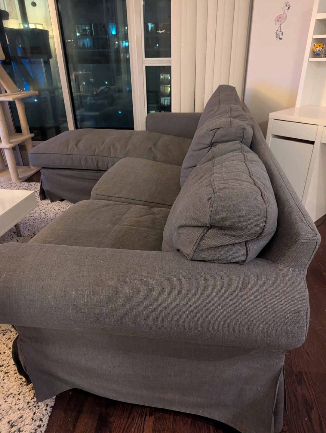 IKEA EKTORP sofa, dark grey– Needs repair - photo 4