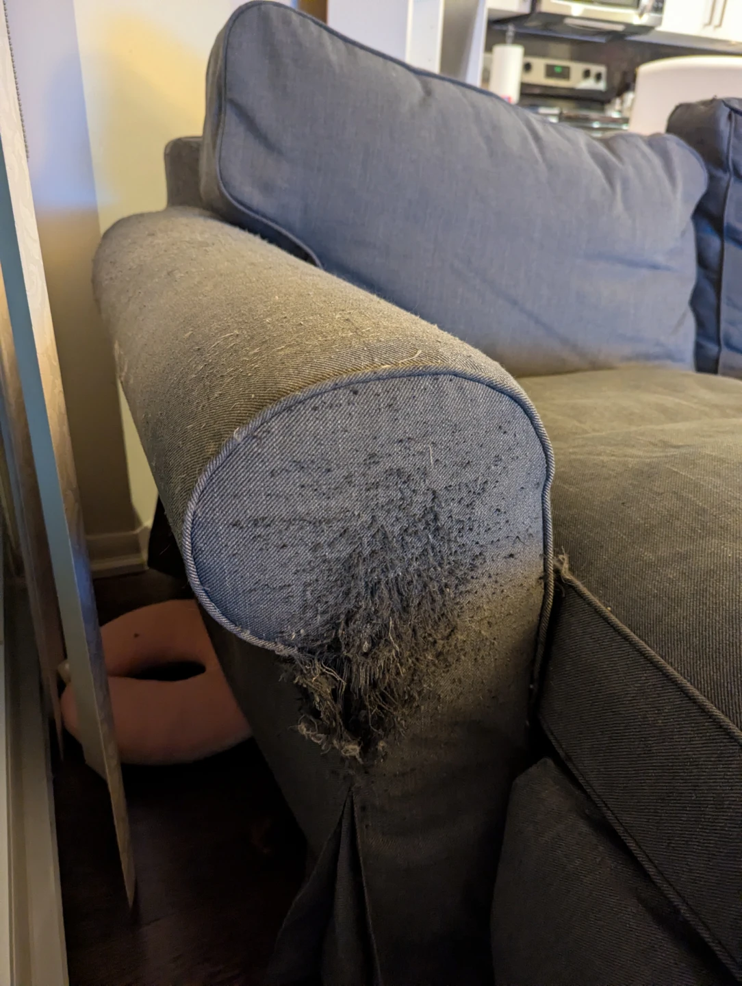 IKEA EKTORP sofa, dark grey– Needs repair - photo 5