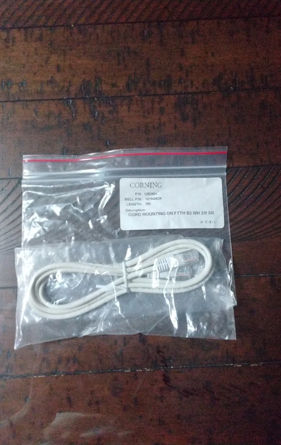 Corning Cord Mounting for FTTH B3 WH 2M SR