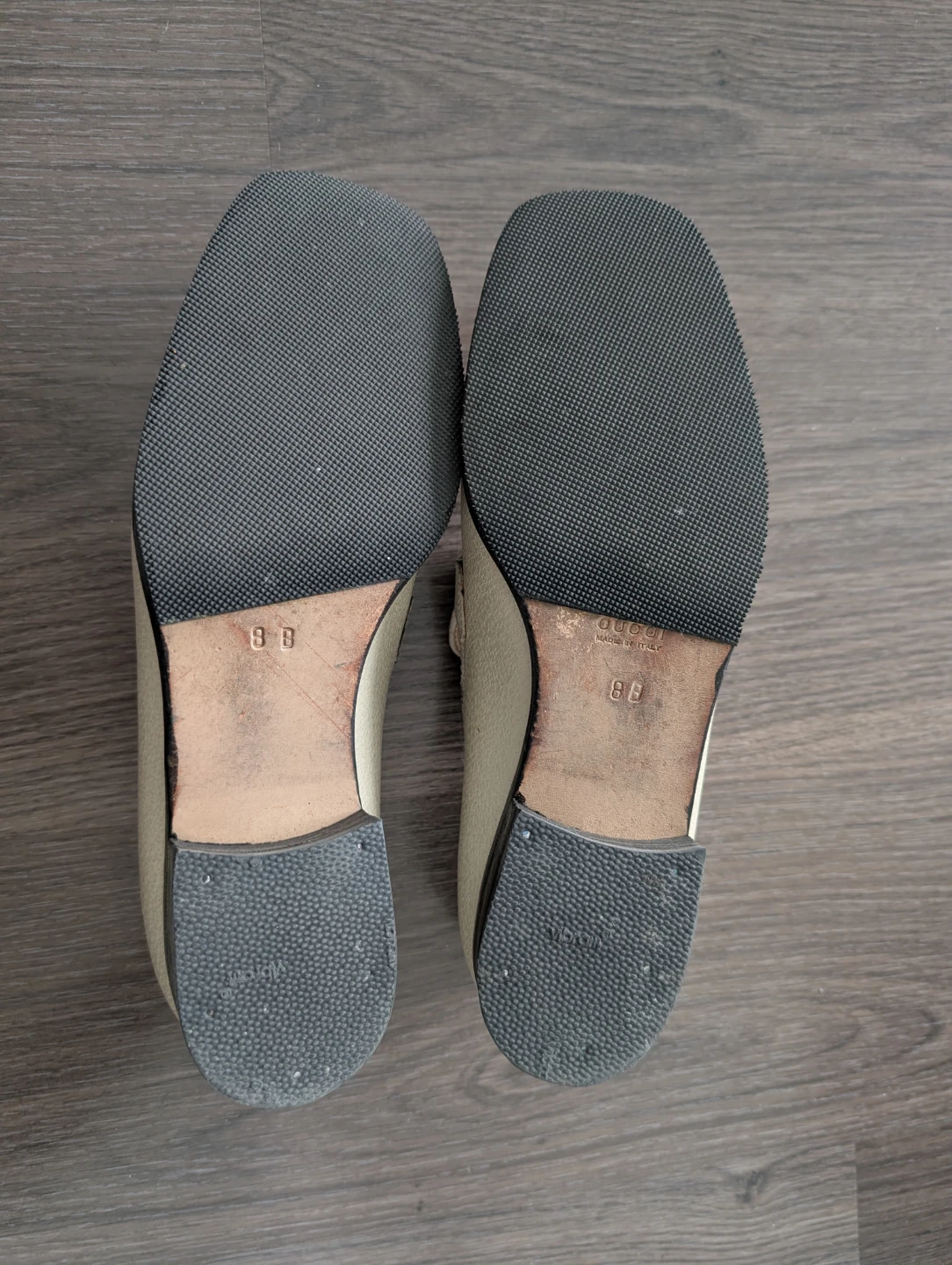 GUCCI Beige Leather Horsebit Loafers - photo 3