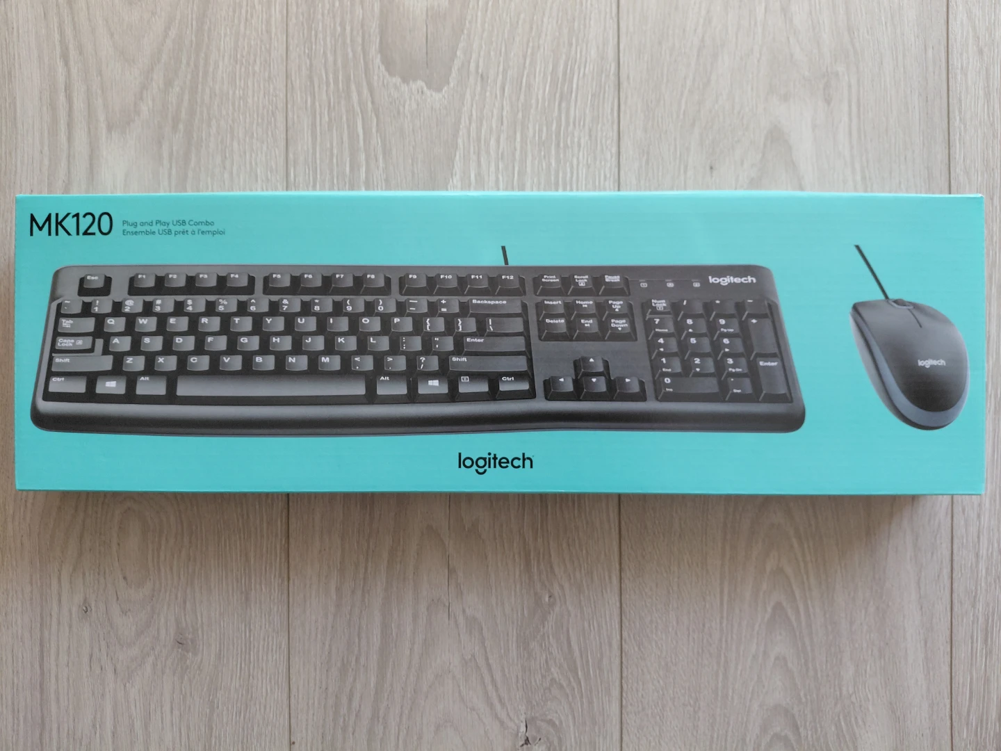 Logitech MK120 Corded Keyboard and Mouse Combo