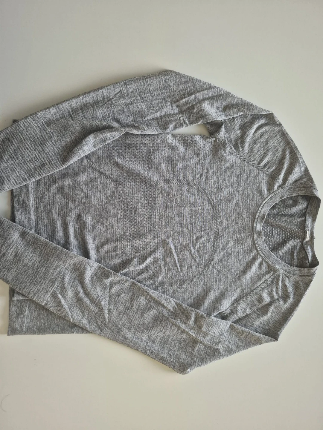 Grey Lululemon Long Sleeve Athletic Shirt