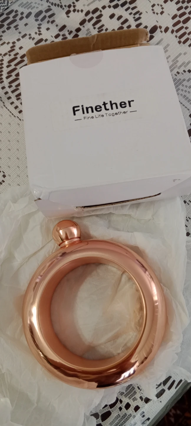 Finether Rose Gold Bracelet Flask