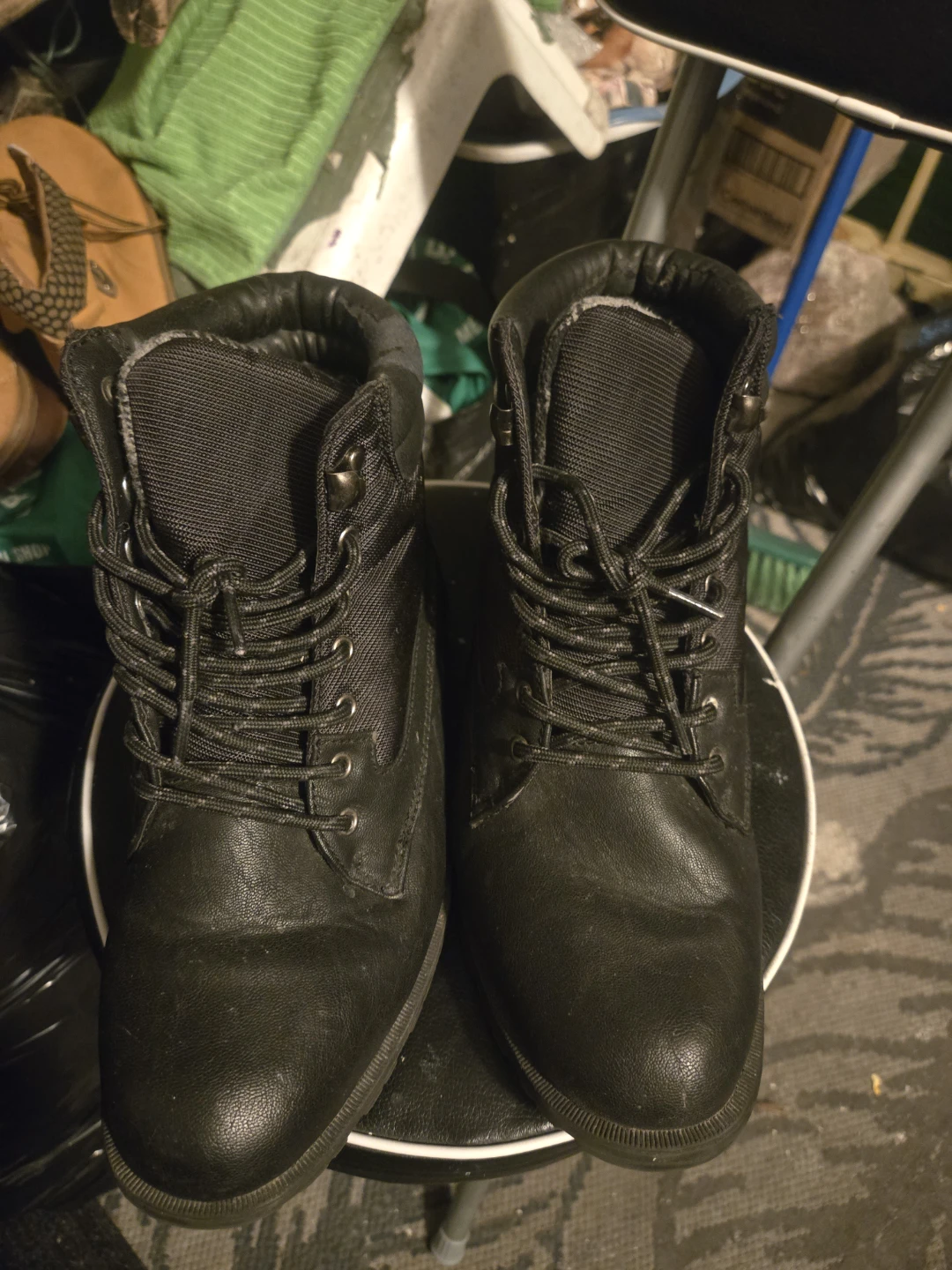 London Fog Black Boots Size 8M