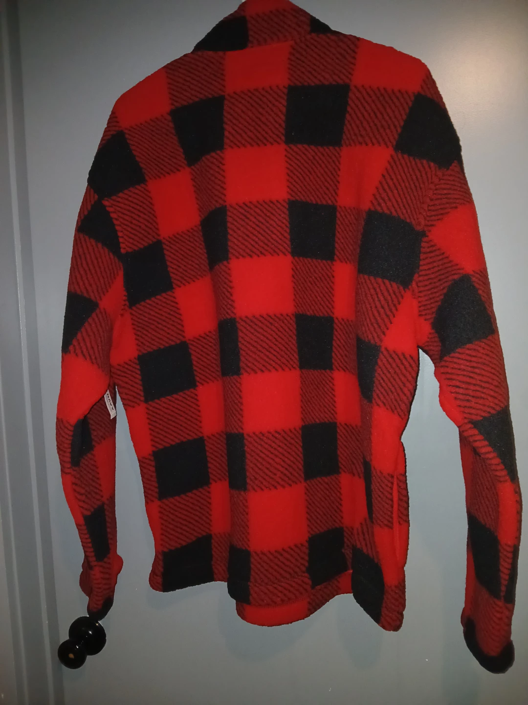 Old Navy Red & Black Buffalo Plaid Fleece Pullover L Tall - photo 4
