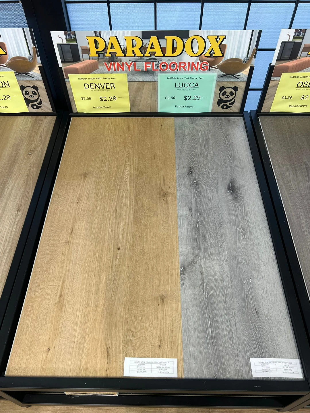 Vinyl floor 7mm SPC material