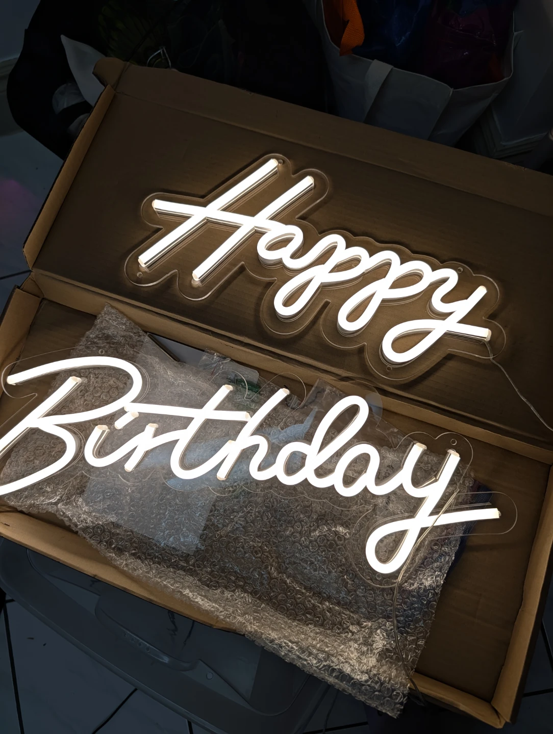 Happy Birthday Neon Sign Light