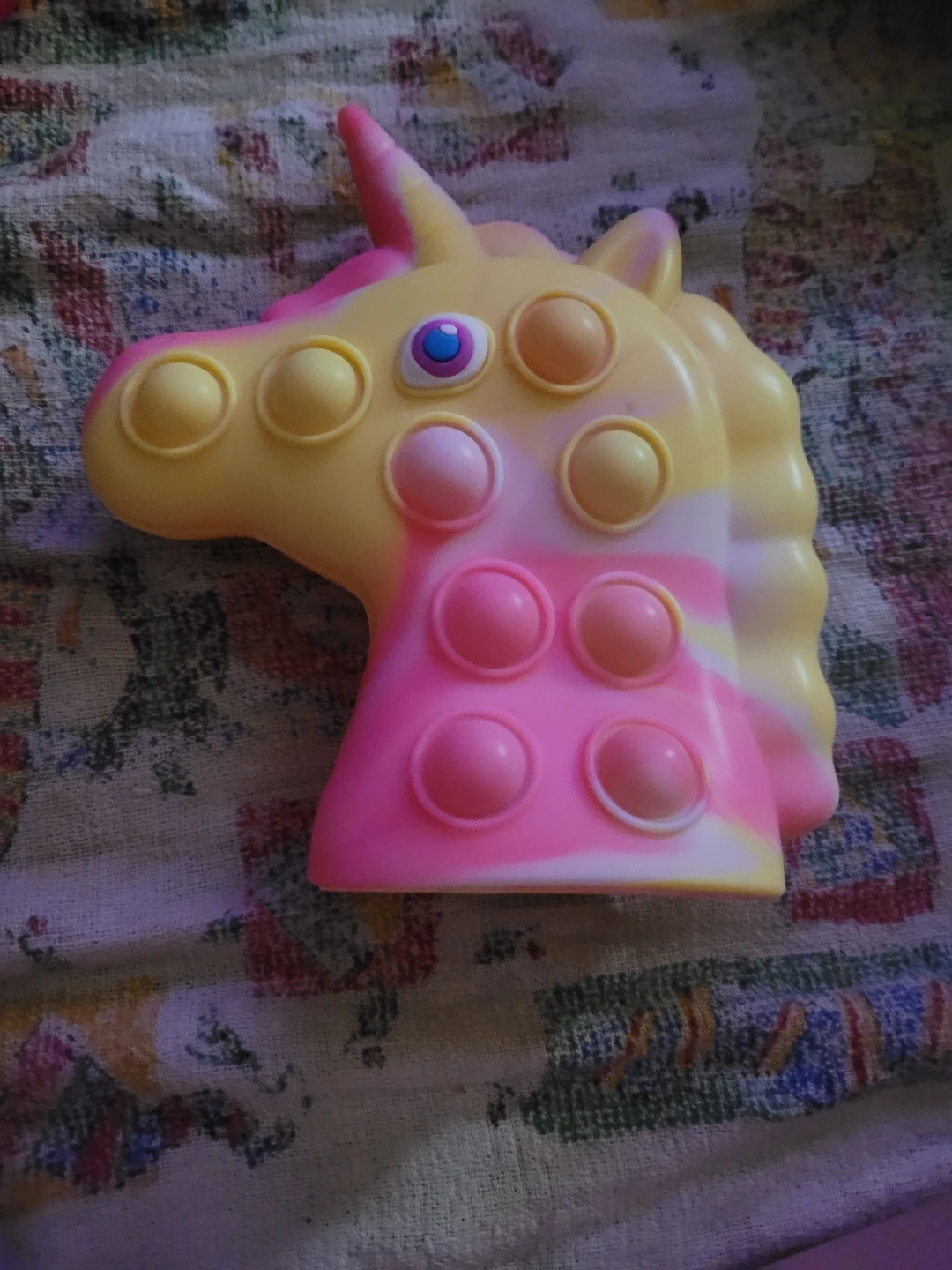3d unicorn and strawberry fidget pop it toy