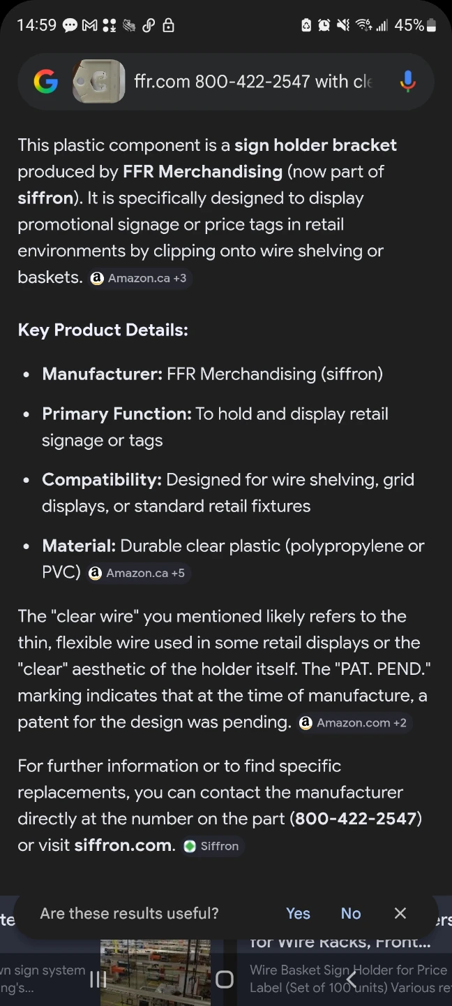 FFR Merchandising Sign Holder Brackets - photo 2