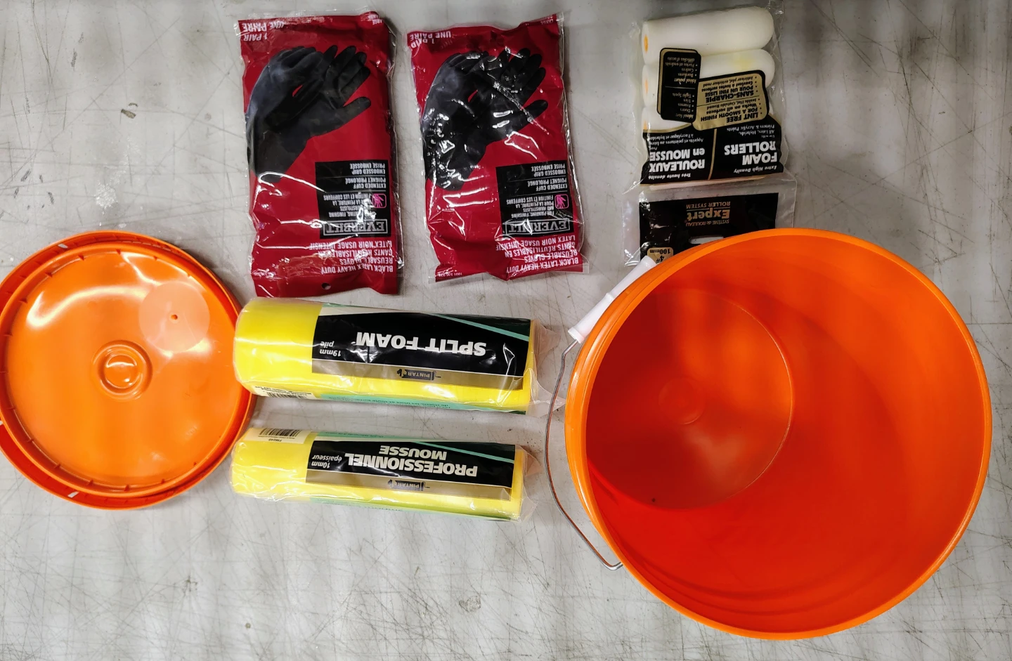 PINTAR Paint Roller Set with Bucket and Gloves - photo 5