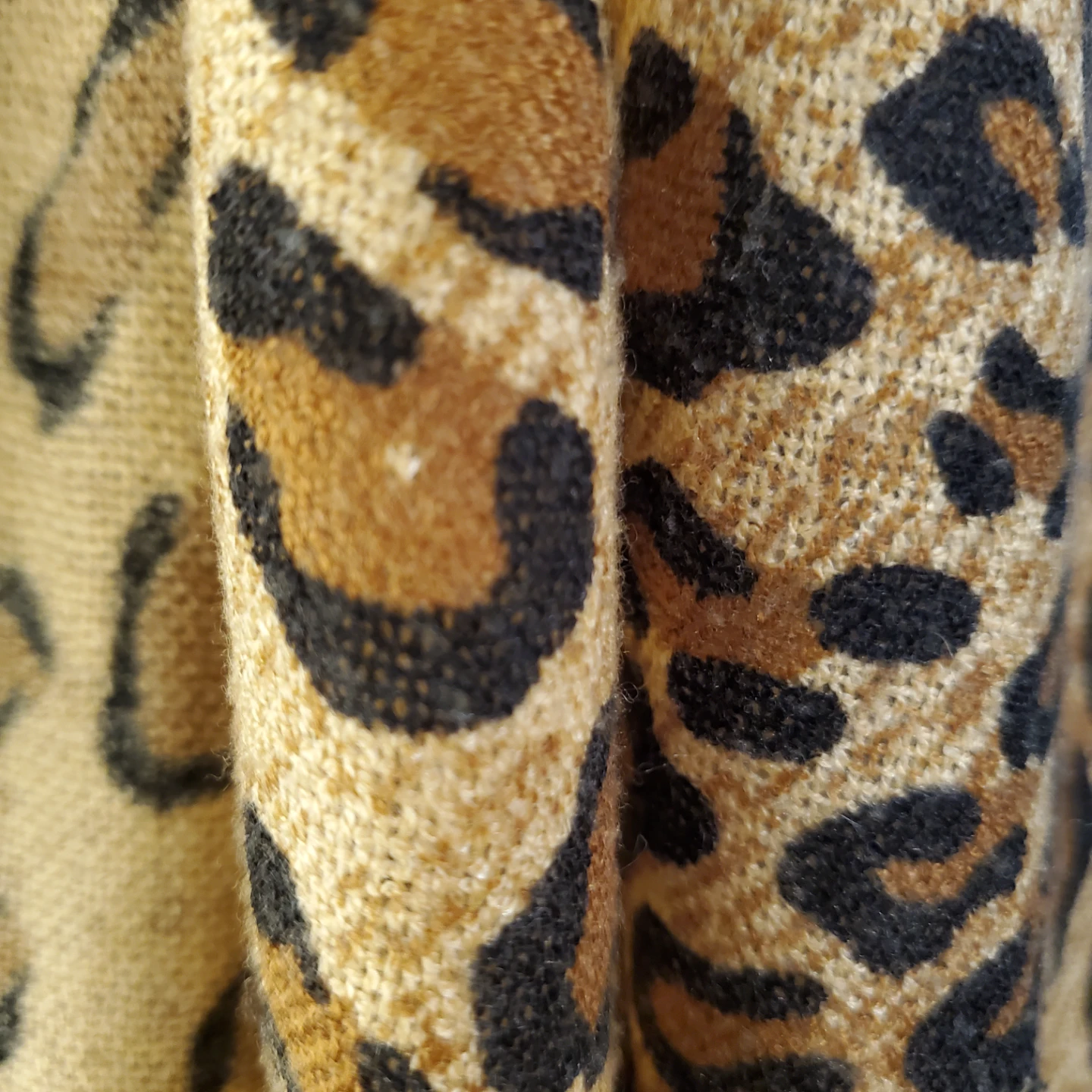 Leopard Print Scarf with Fringe - photo 3