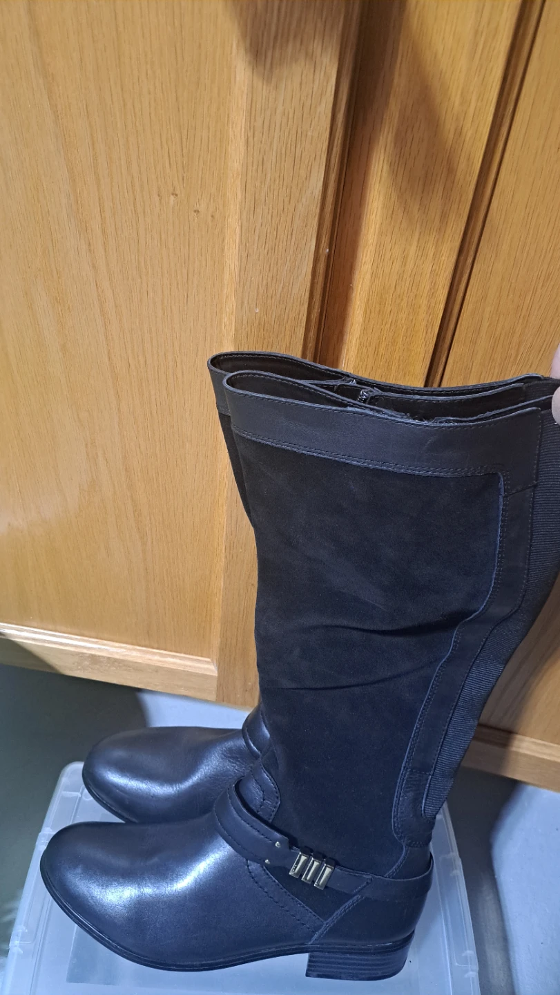 Black Knee-High Boots Size 10