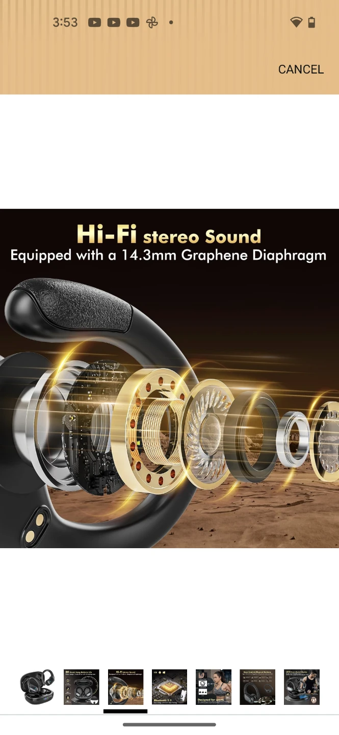 HAOYUYAN Wireless Earbuds Bluetooth 5.3 IPX7 Waterproof - photo 3