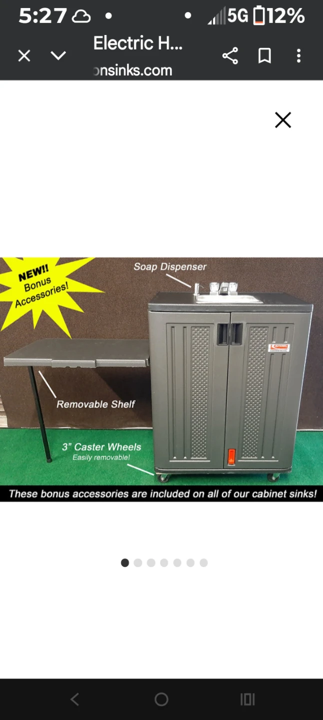 Commercial Portable Sink with Water Heater and Soap Dispenser - photo 3