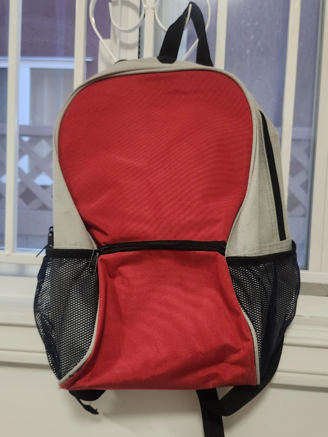 Red and Grey Backpack