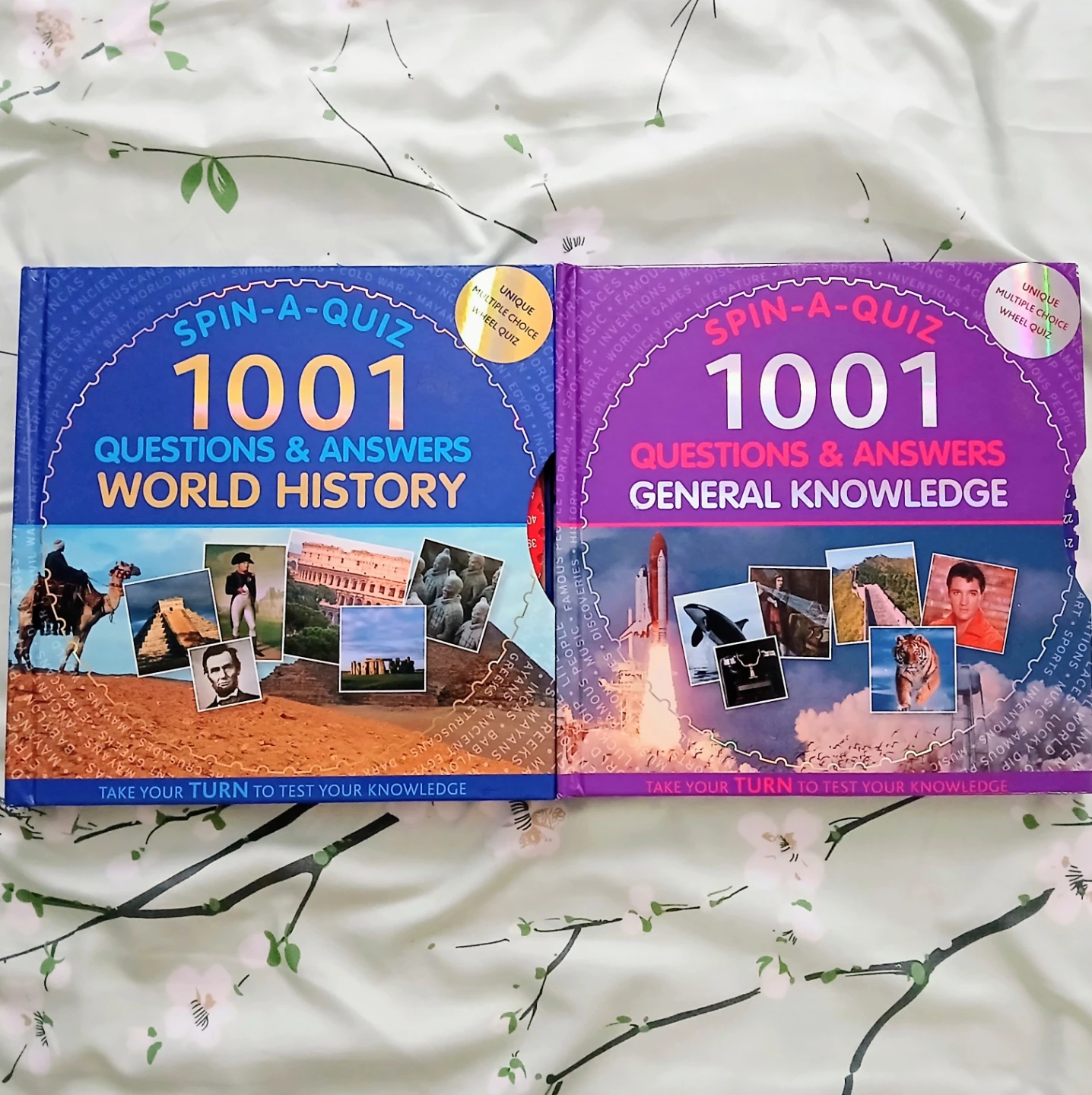 2 Spin-a-Quiz 1001 Q & A Books