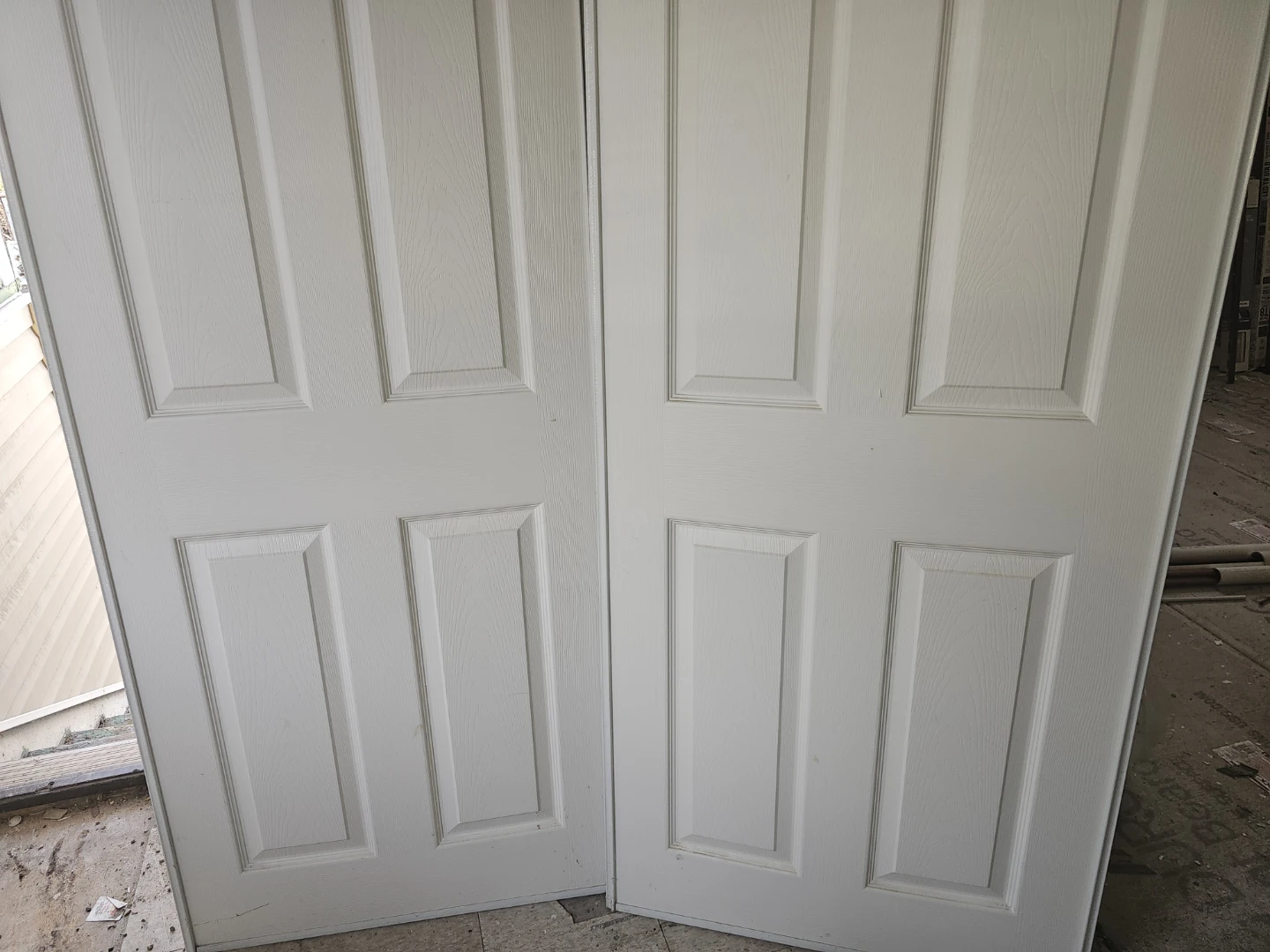 White Interior sliding closet Doors - Set of 2 - photo 4