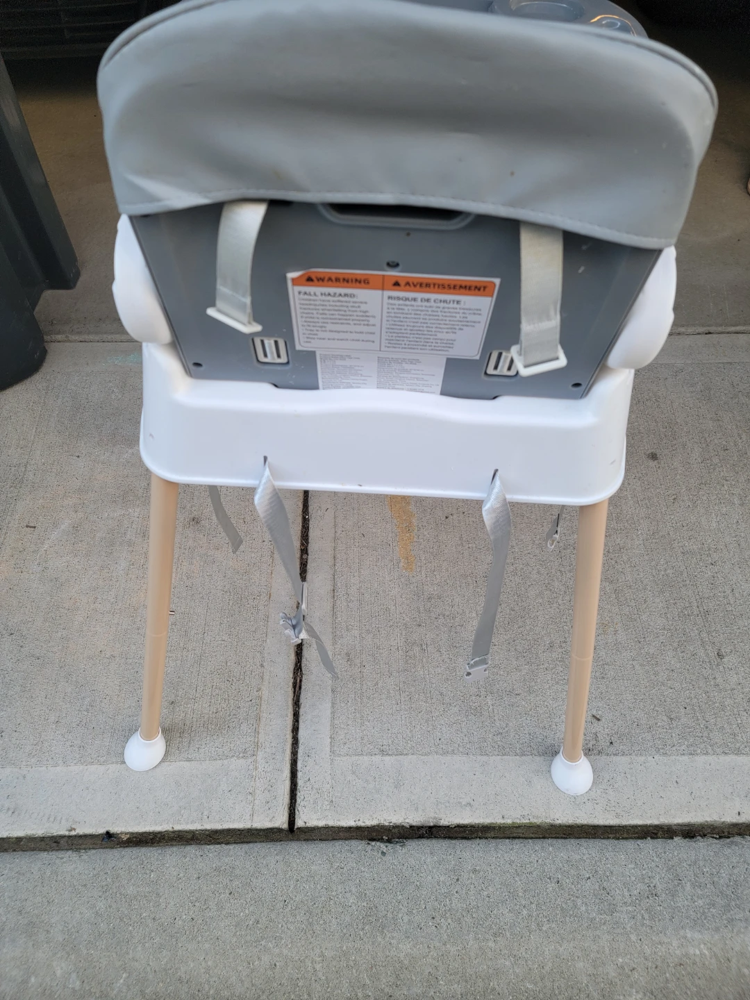 Grey High Chair with Tray - photo 3