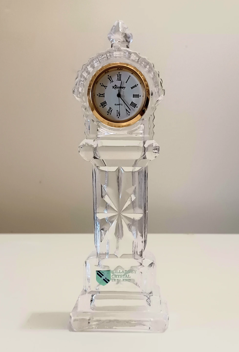 Killarney Crystal Mini Grandfather Clock
