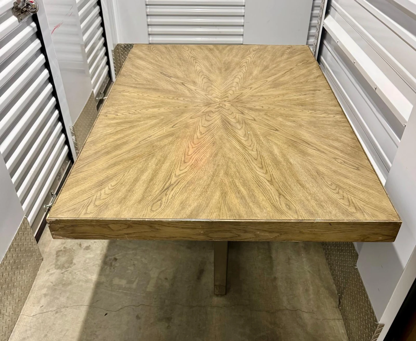 Raymour & Flanigan Wood and Metal 6 Seat Dining Table - photo 2