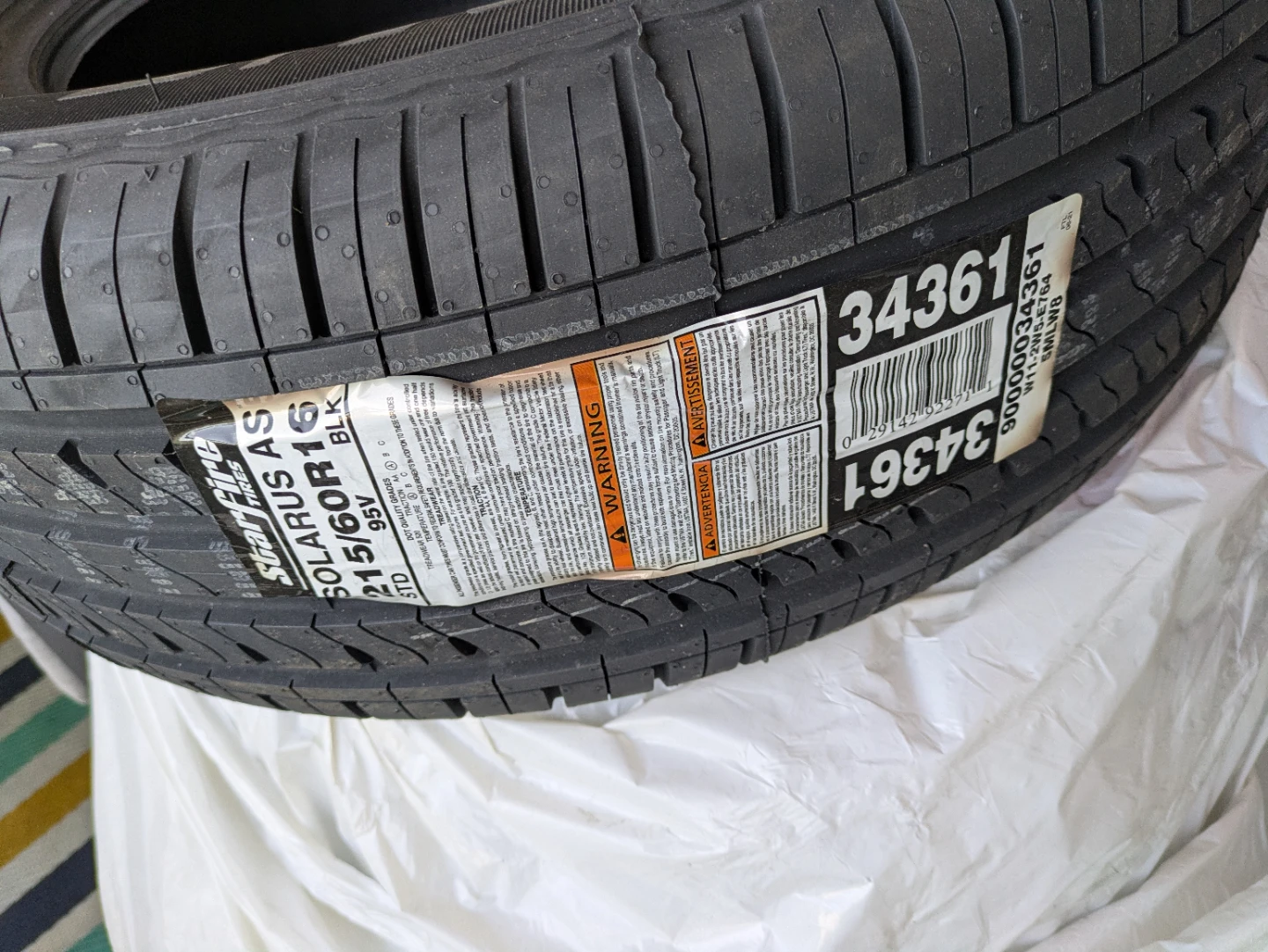Cooper Starfire Solaris AS Tire set of 4 all seasons