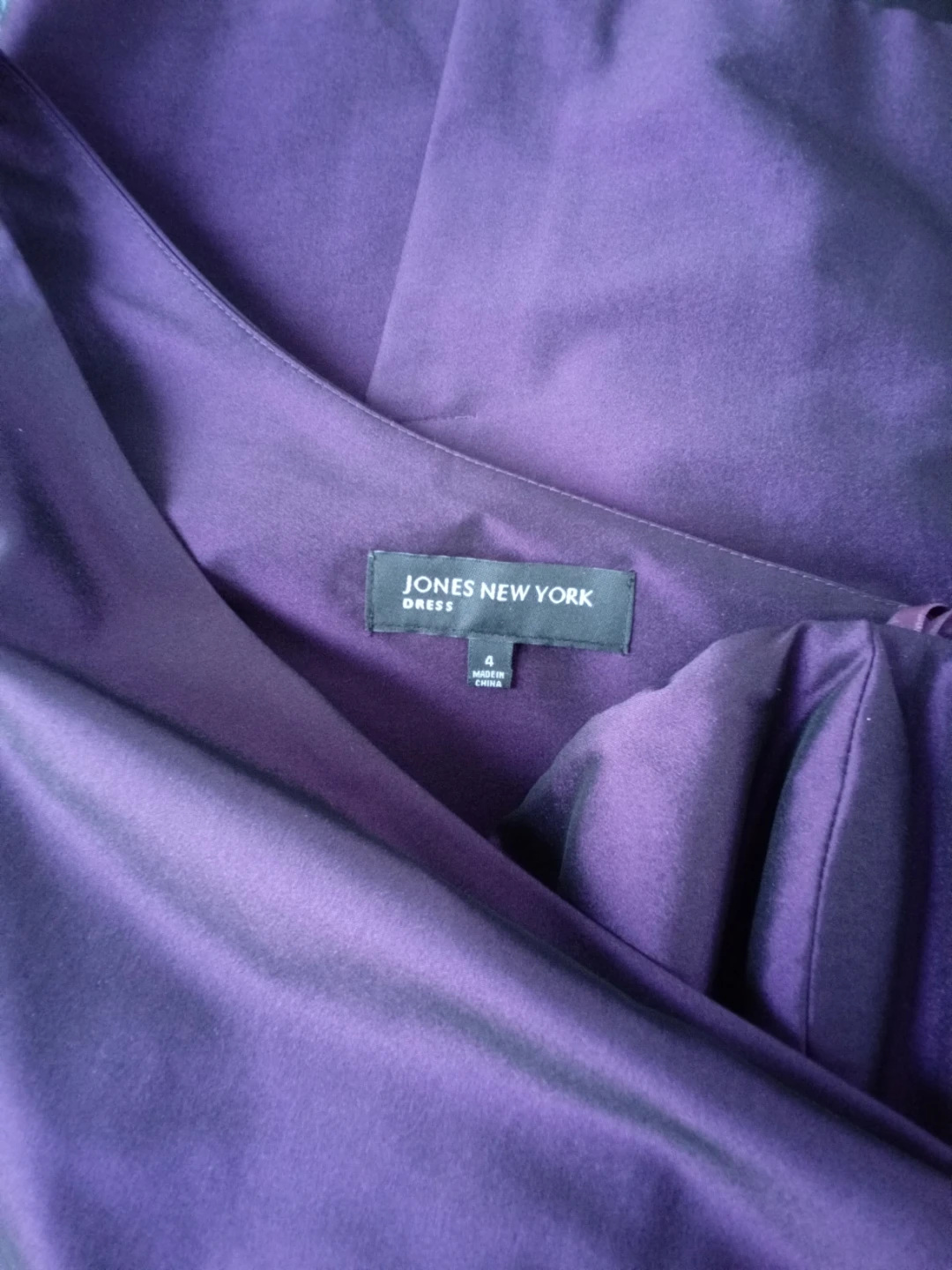 Jones New York Purple One-Shoulder Dress Size 4 - photo 2