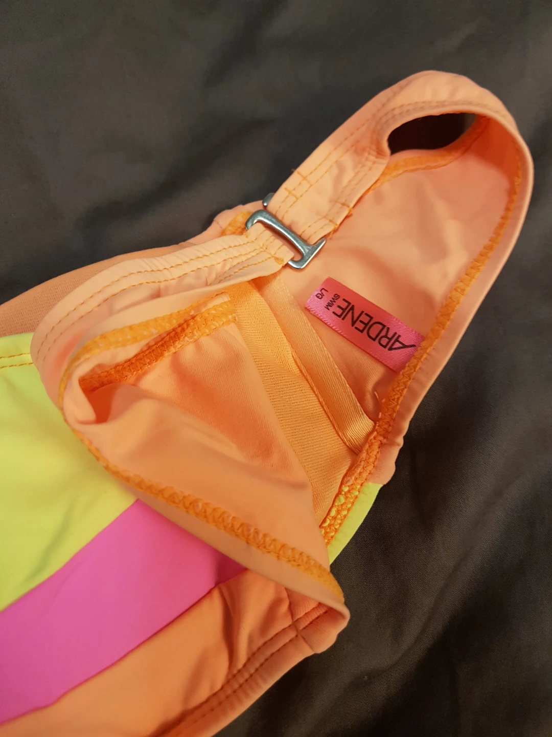 Bikini Set - Neon Yellow Pink Orange Ltop Sbottom - photo 2