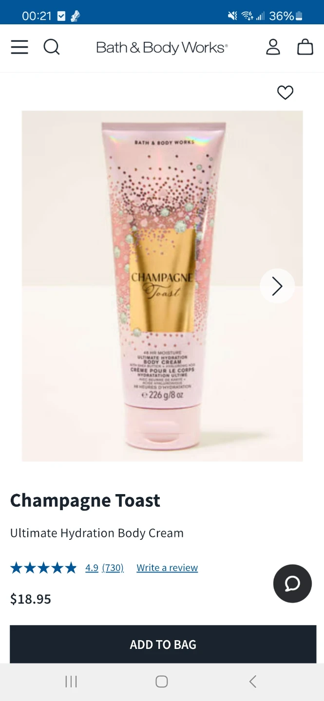 Bath&Body Works Champagne Toast Wash, Cream/ Butterfly Spray Set - photo 3