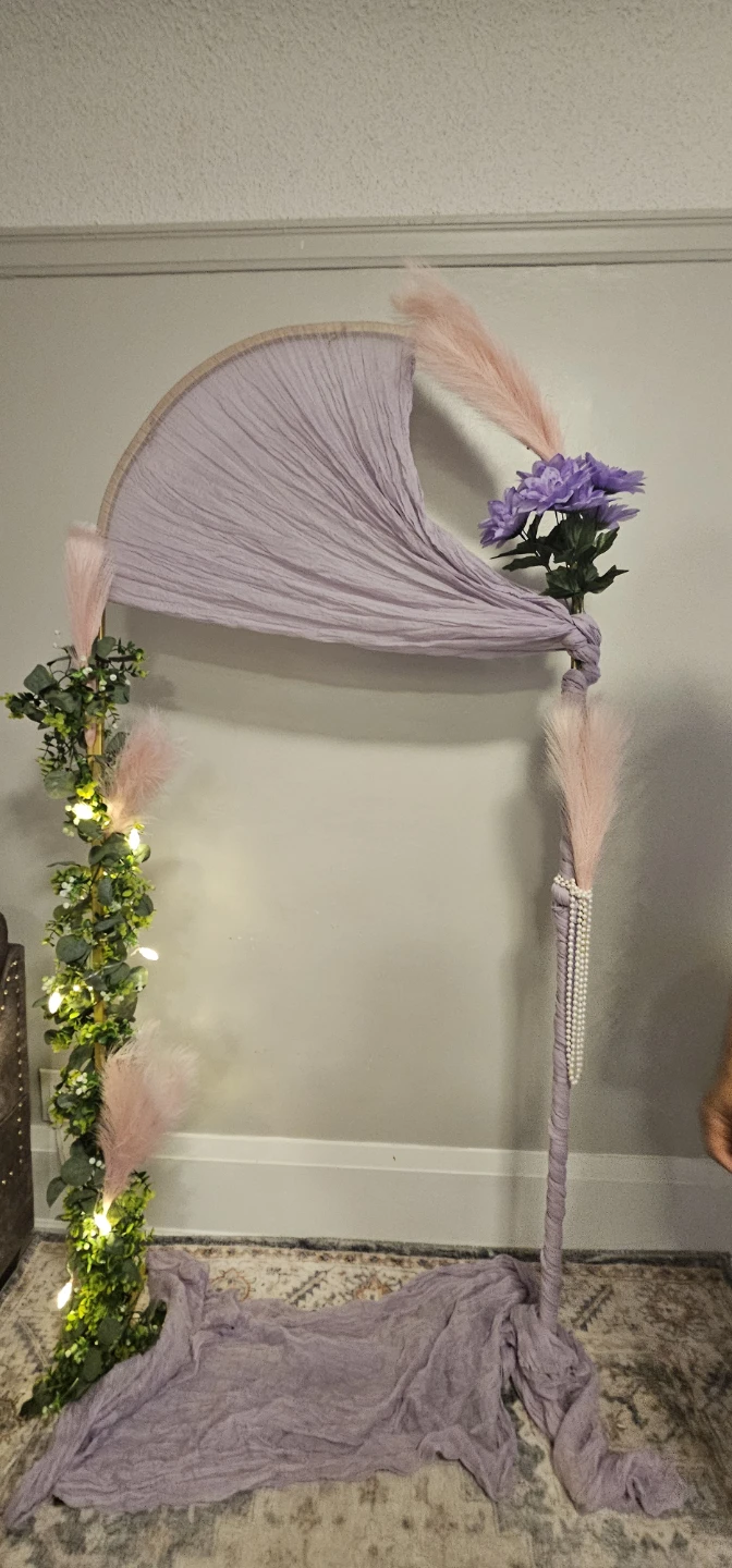 For rent set or each  of 3 Gold Arch Backdrops for Events - photo 4