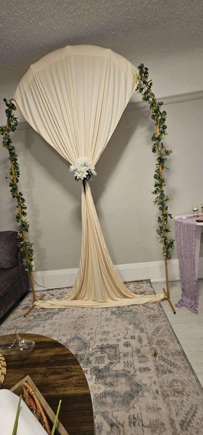 For rent set or each  of 3 Gold Arch Backdrops for Events - photo 5